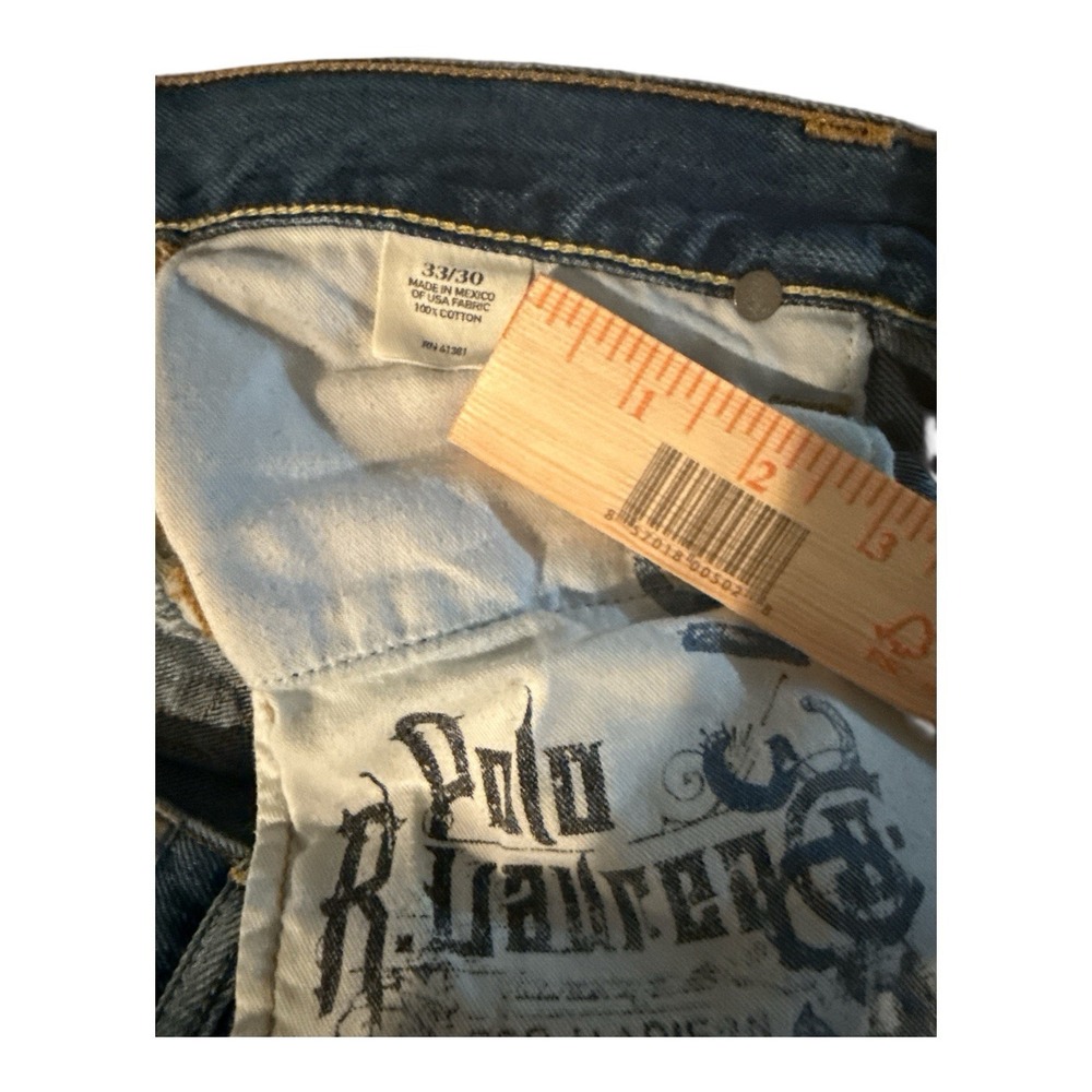 Men's RALPH LAUREN POLO Classic 867 Jeans Medium Wash Denim Size 33X30 - Picture 7 of 7